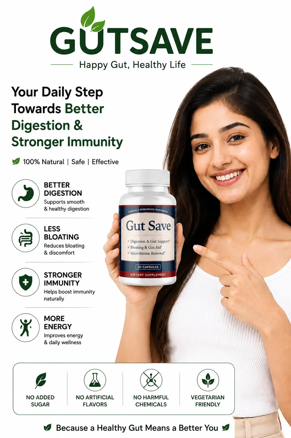 GutSave Daily Digestive Wellness Supplement